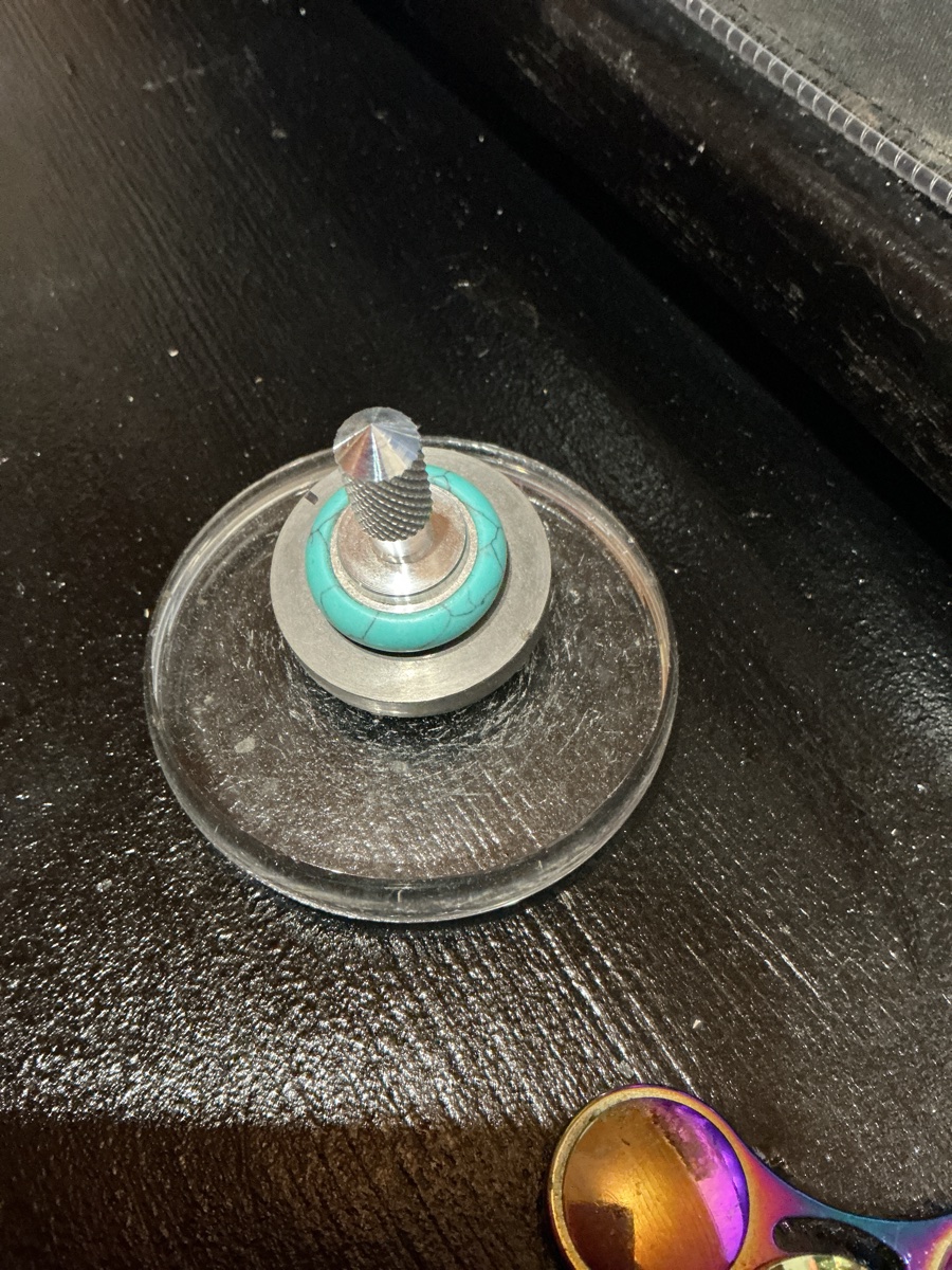 Metal and Acrylic Spinning Top