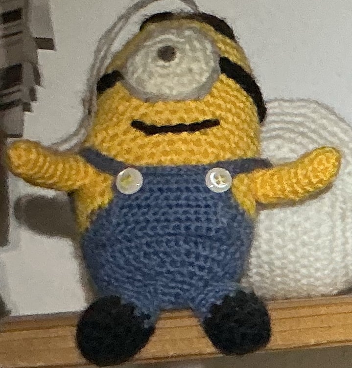 Crocheted Minion Stuffed Toy
