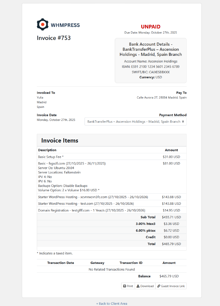 Invoice #753 (Copy)