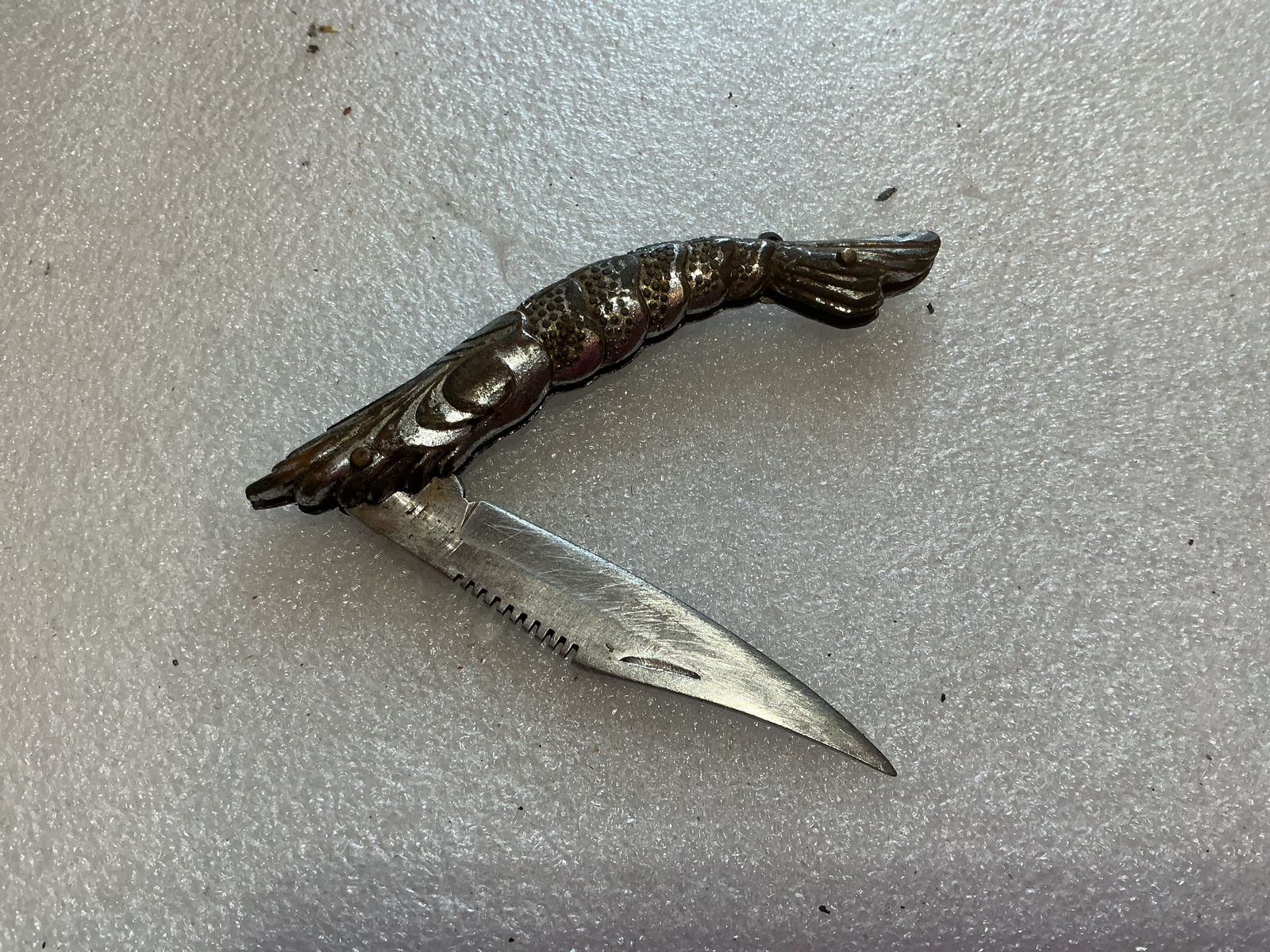 Shrimp Shaped Pocket Knife