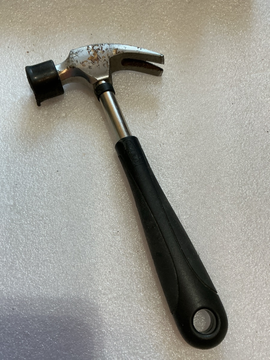 Small Claw Hammer with Rubber Handle