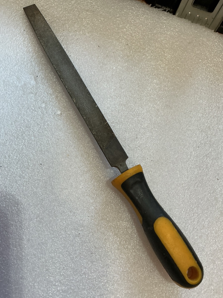 Flat Hand File with Ergonomic Handle