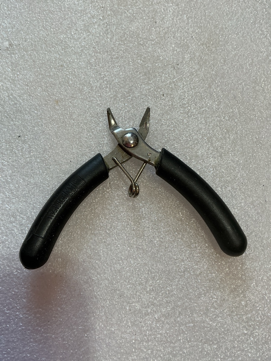 Small Bent Nose Pliers with Spring