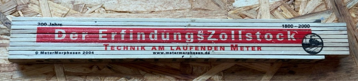 Der ErfindungsZollstock Folding Ruler